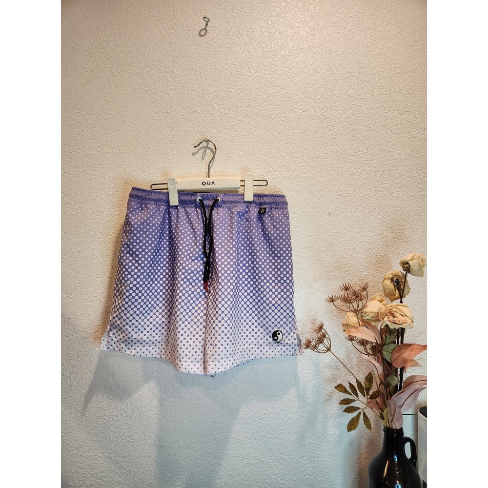 Goorin Bros Limited Circulation Mens Purple Polka Dot Gradient Swim Trunks XL